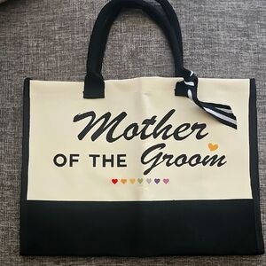 Mother of the Groom Tote Bag - Black and Cream